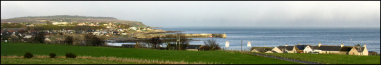 Overview of the Seaboard Villages from Shandwick past Balintore to Hilton in the far background.